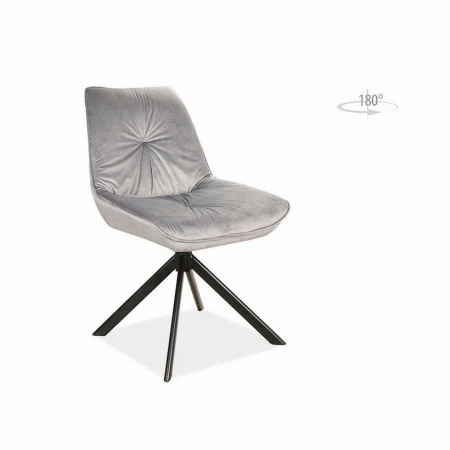 Chaise de bureau pivotante rembourrée sans roues